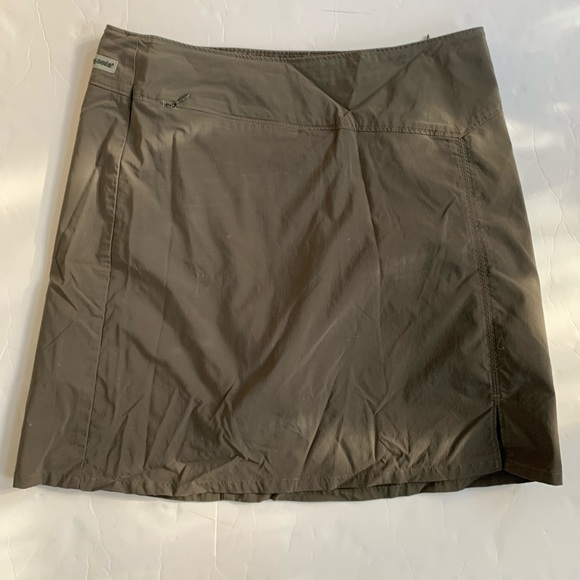 Patagonia nylon khaki skort green Size 10 - Picture 6 of 7
